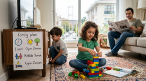 Çocuklarda ekran süresi nasıl düzenlenir aile planı