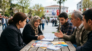 Siyasi vaatler nasıl karşılaştırılır seçim vaatlerini inceleyen seçmenler
